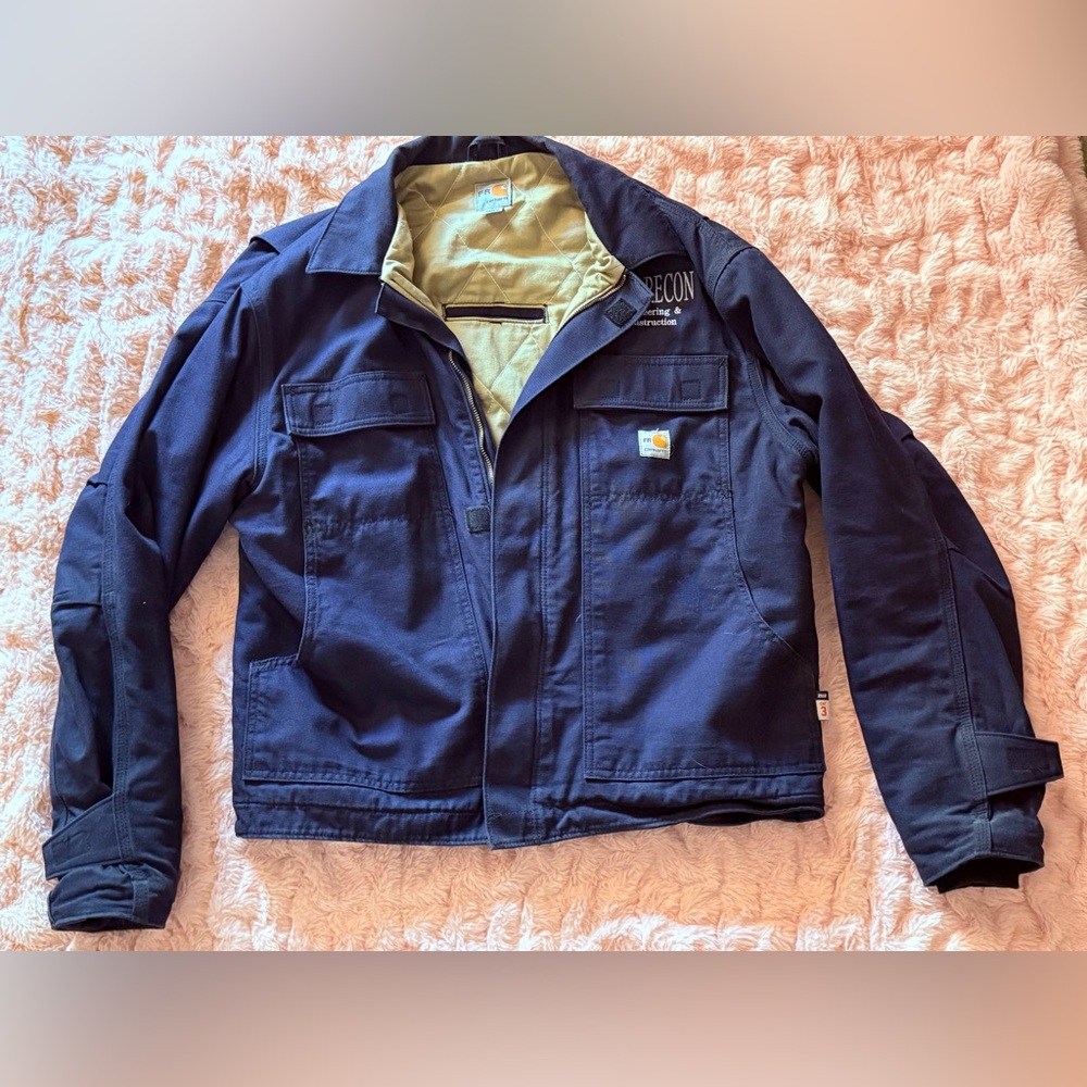 Men’s Carhartt Flame Resistant Canvas Jacket, size Large